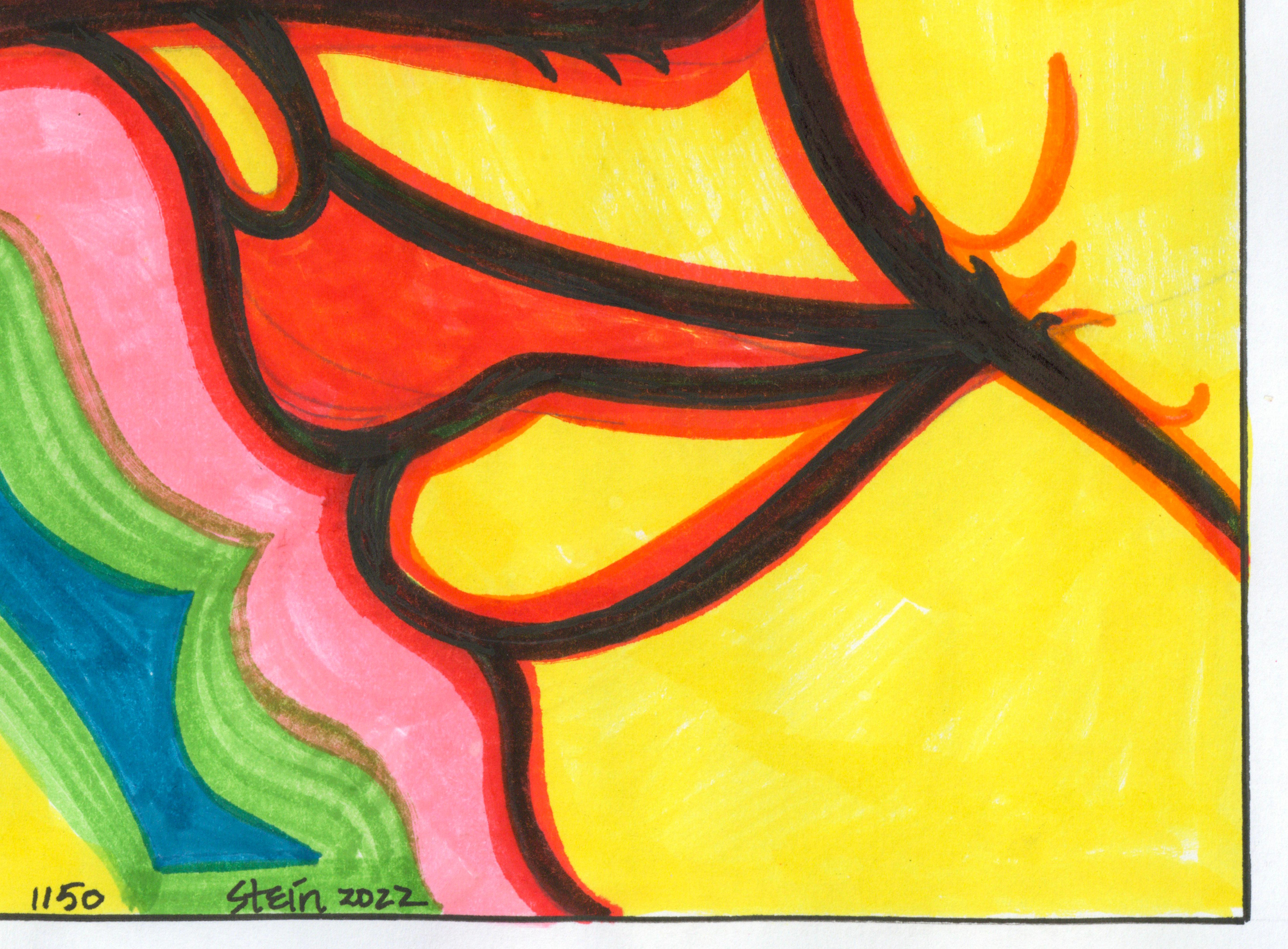 Linda Stein, A.Profiles 1150  - Signé Féministe LGBTQ+ Encre colorée sur papier Dessin

Dans les années 1960 et 1970, Linda Stein a commencé sa série A.Profiles - dessins, collages et peintures de profils faciaux qu'elle a réalisés alors qu'elle
