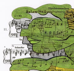 Signed Feminist LGBTQ+ Ink Graphite on Paper Drawing - Profile Notation 418.014