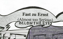 Signed Feminist LGBTQ+ Colorful Ink  on Paper Drawing - Profile Notation 418.019