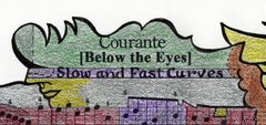 Signed Feminist LGBTQ+ Colorful Ink on Paper Drawing - Courante 418.030