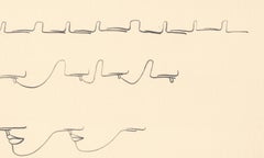 Signed Feminist LGBTQ+ Graphite on Paper Drawing - Profile Flying 446.074