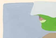 Signed Feminist LGBTQ+ Acrylic Gouache on Paper Drawing - Profile Solid 383.035