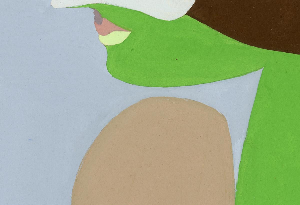 Dessin acrylique sur papier du féministe LGBTQ+ signé, profil massif 383.035 en vente 3