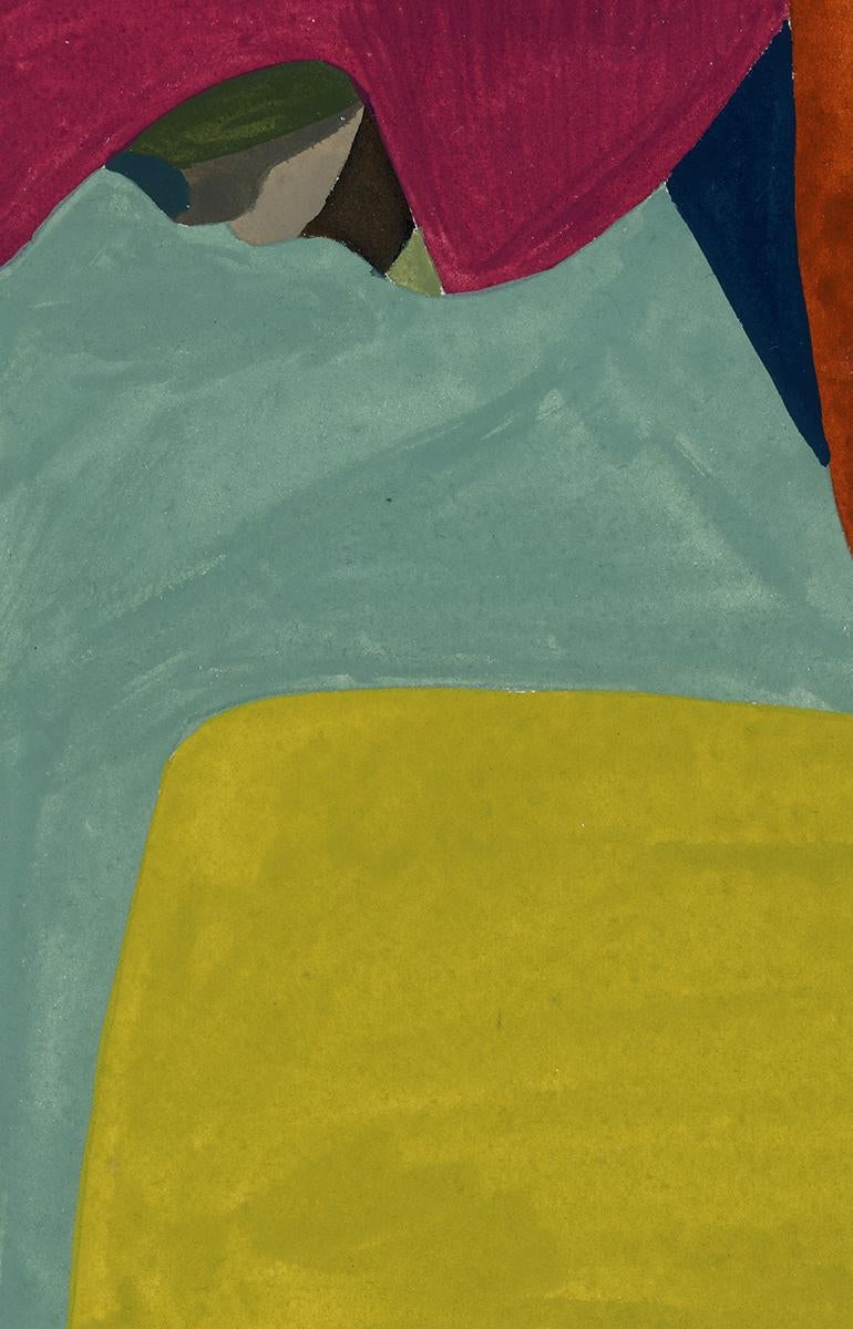 Dessin acrylique sur papier du féministe LGBTQ+ signé, profil massif 383.036 en vente 3