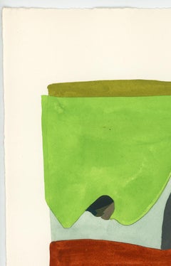 Signed Feminist LGBTQ+ Acrylic Gouache on Paper Drawing - Profile Solid 383.037