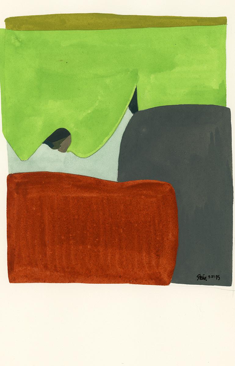 Dessin acrylique sur papier du féministe LGBTQ+ signé, profil massif 383.037 en vente 3