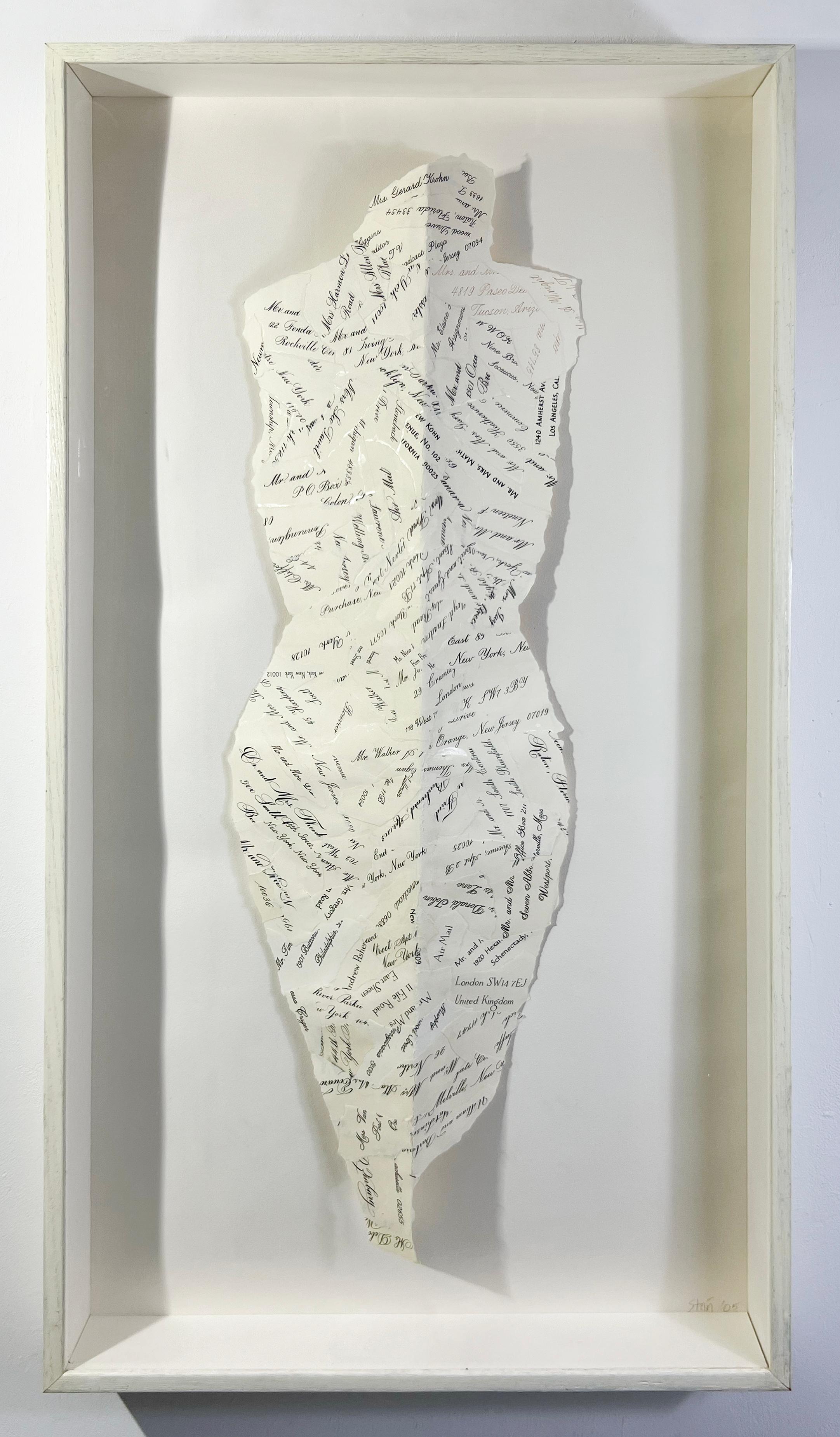 For several decades, the artist Linda Stein had a Calligraphy business, which often did work for Tiffany, Cartier, Henri Bendel, Neiman Marcus, celebrities, movie stars, and others. Addressing envelopes was the mainstay of this business. In this