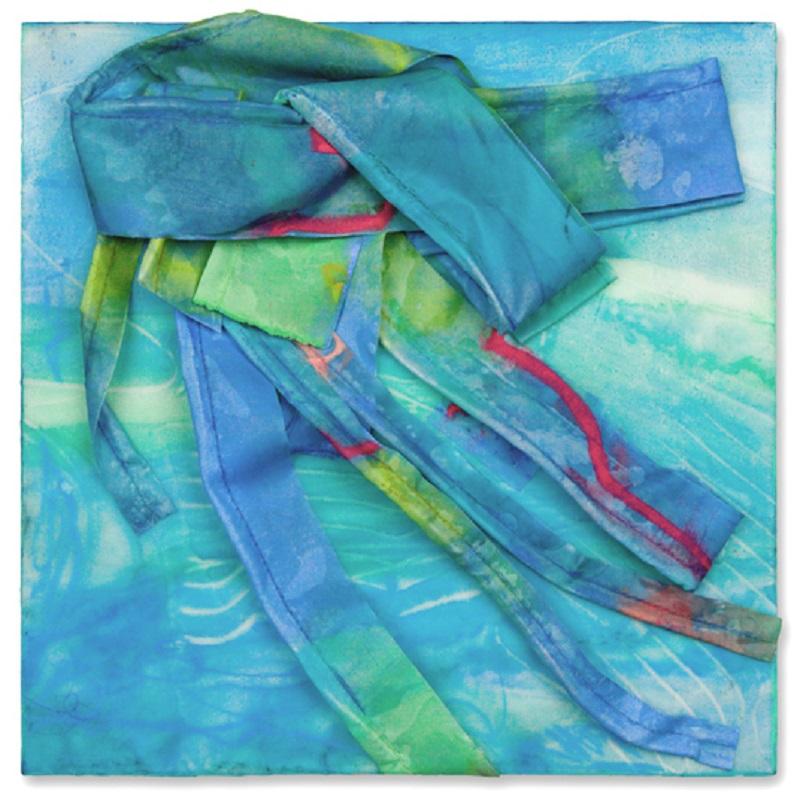 Deborah Winiarski Abstract Painting -  Untitled No. 5: Blue