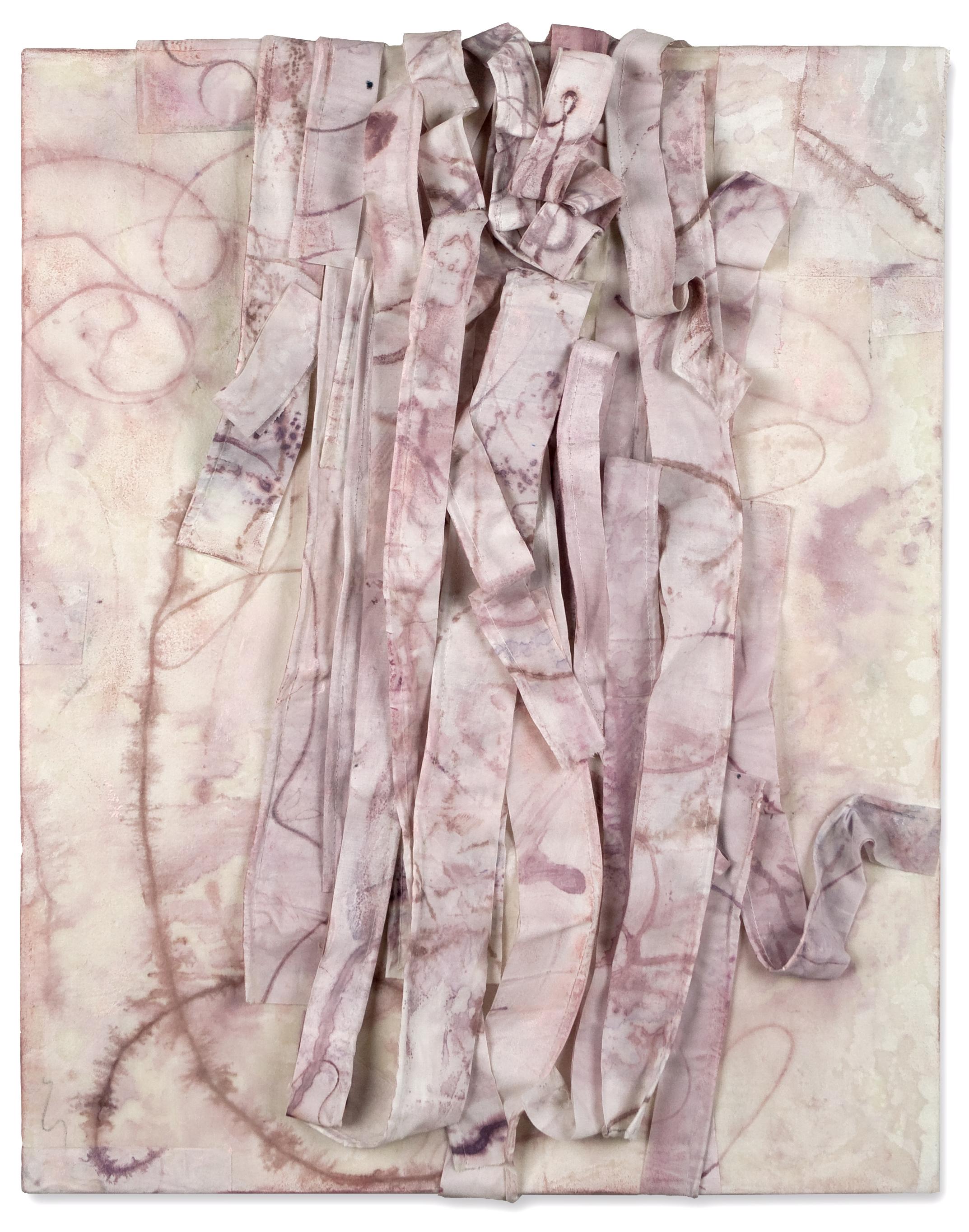 Deborah Winiarski Abstract Painting - Lines Written: Rose I