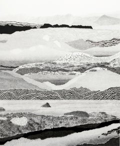 Relief Amovible - Hilly Landscape Drawing
