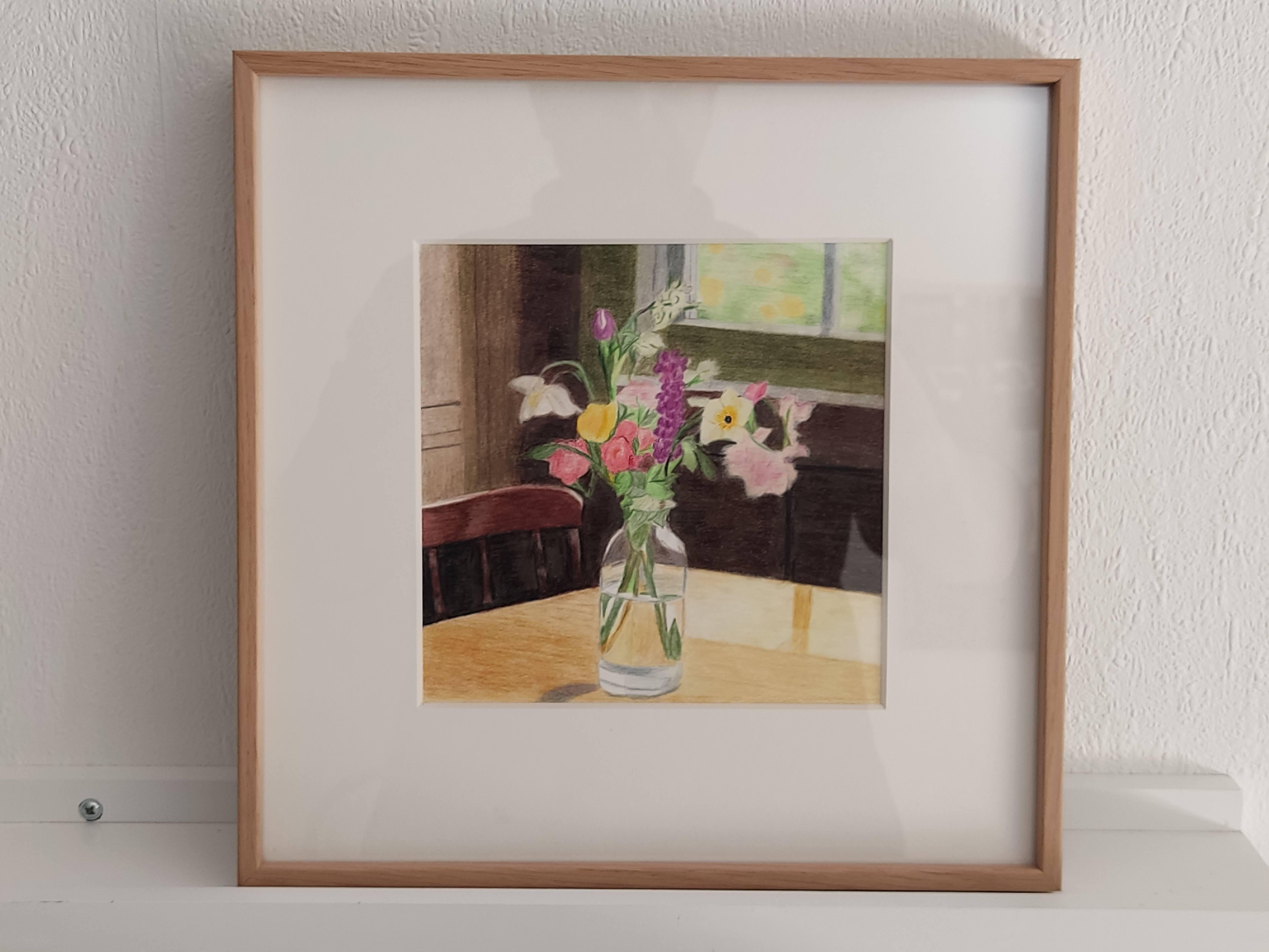 Pastel and Coloured pencils on Hahnemühle archival paper 300g - Original Drawing, Interior, Flowers
Work Title : Bouquet
Artist : Gabriel Riesnert (French artist, Born in 1970, lives and works in Paris and south of France.)
The work is signed and