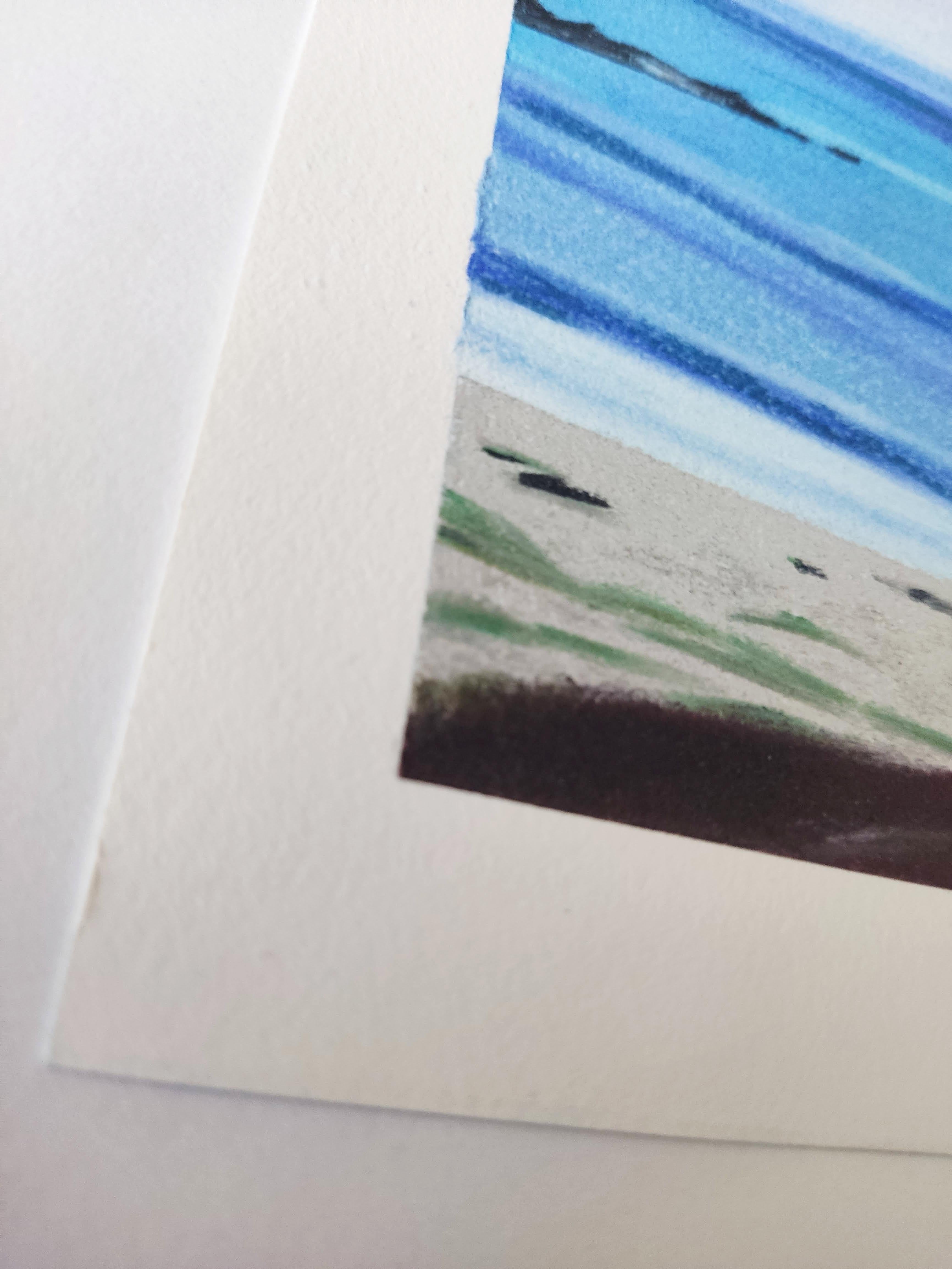 Work :  New Original Drawing, Handmade Artwork, Unique Work. The work has been treated with an anti-UV varnish and it is not framed.
Medium : Soft Pastel on ARCHES paper 300Gsm, 100% pure cotton.
Artist : Gabriel Riesnert
Subject : Paysage Minimal