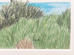 Plage des Jaunais, Originalzeichnungslandschaft, Meeres Scape, Französische Küste