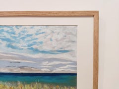 Le Phare, Original Oil Pastel, Contemporary Landscape, Sea Scape, French coast