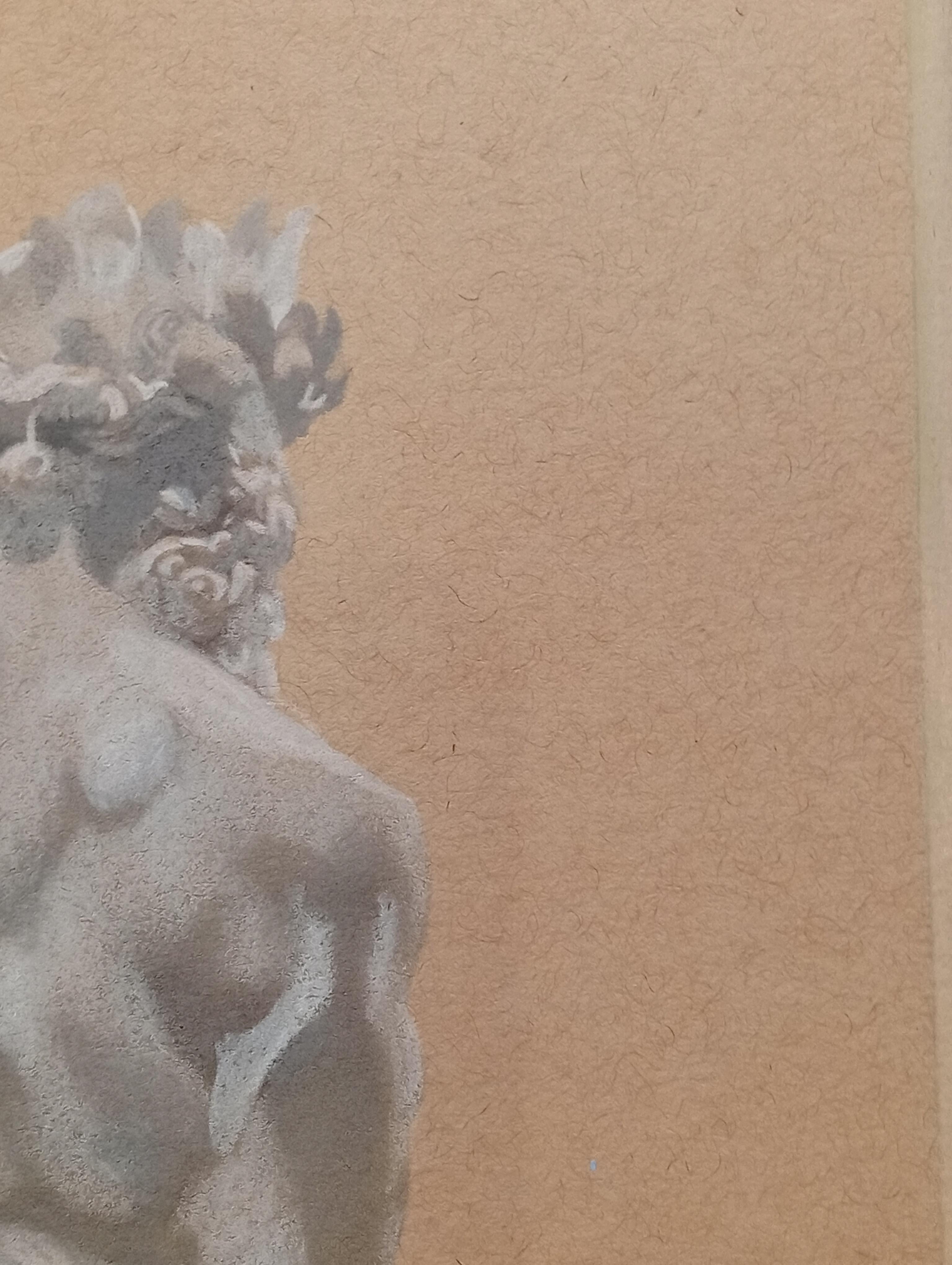 Inspired by Bernini’s Sculpture “The Rape of Proserpine”, Original Drawing - Contemporary Art by Gabriel Riesnert