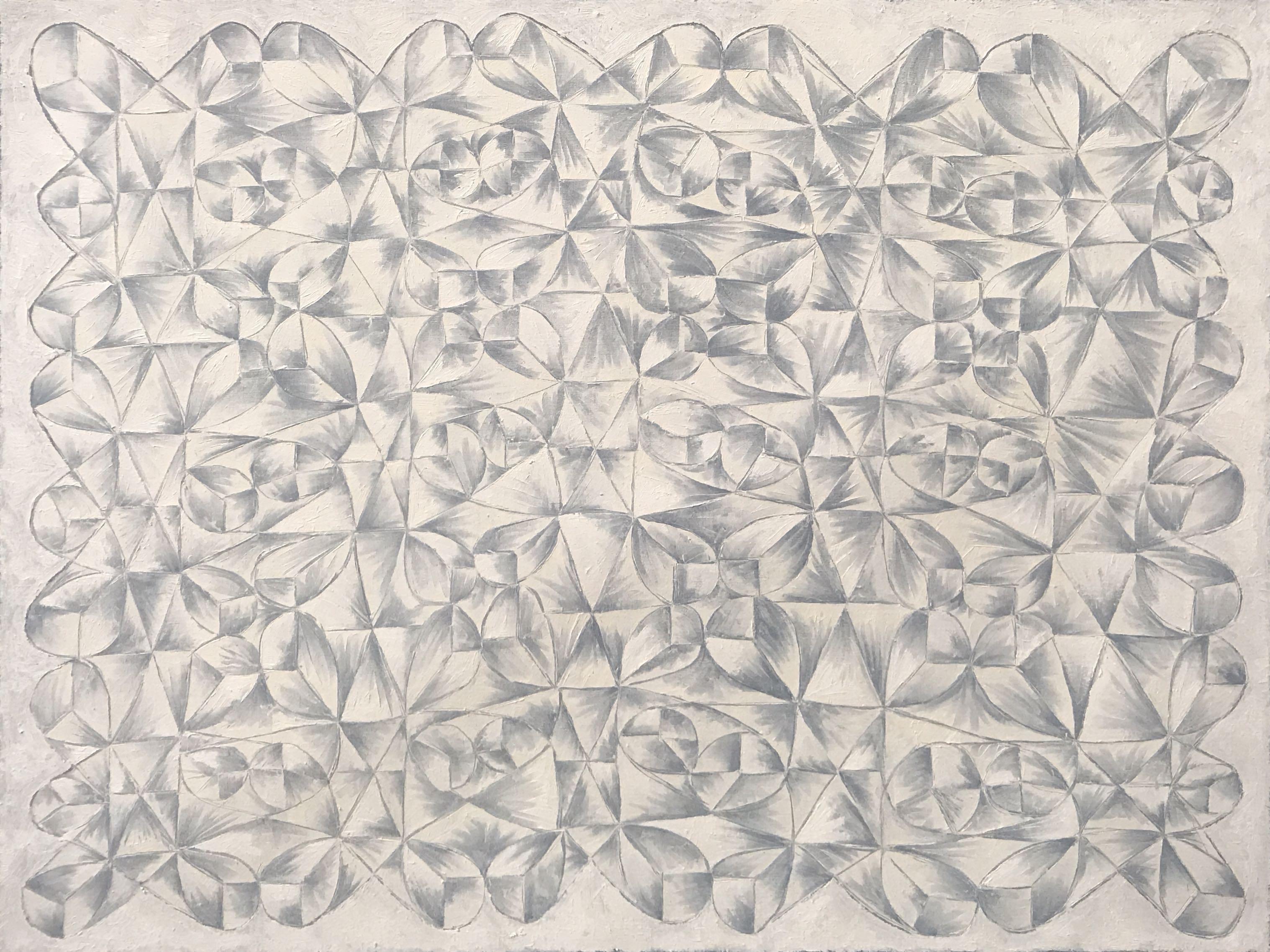 Kunihiko Maehara Abstract Painting - White Fox 