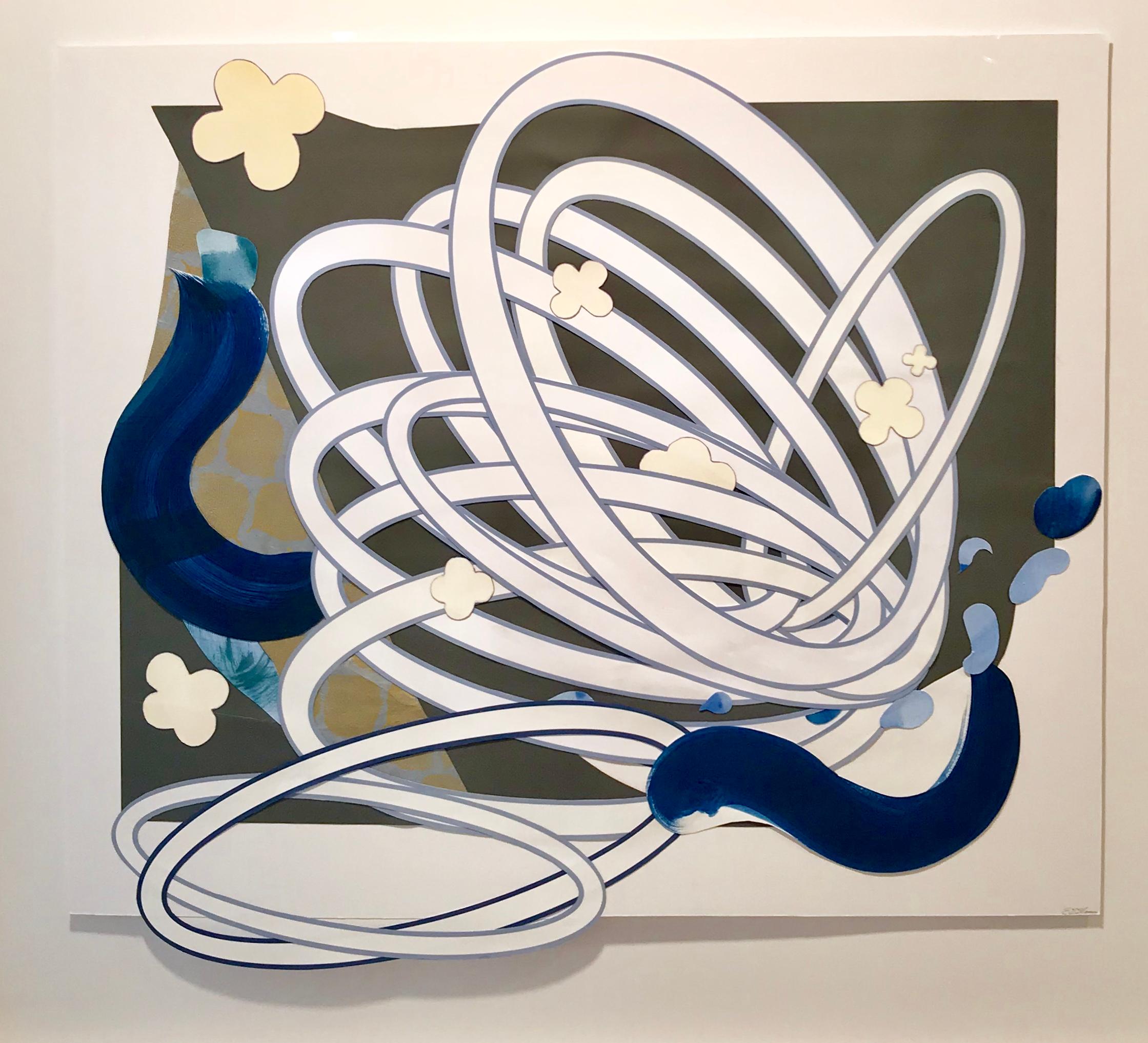 Liz Sloan Abstract Drawing - Oval Spray 