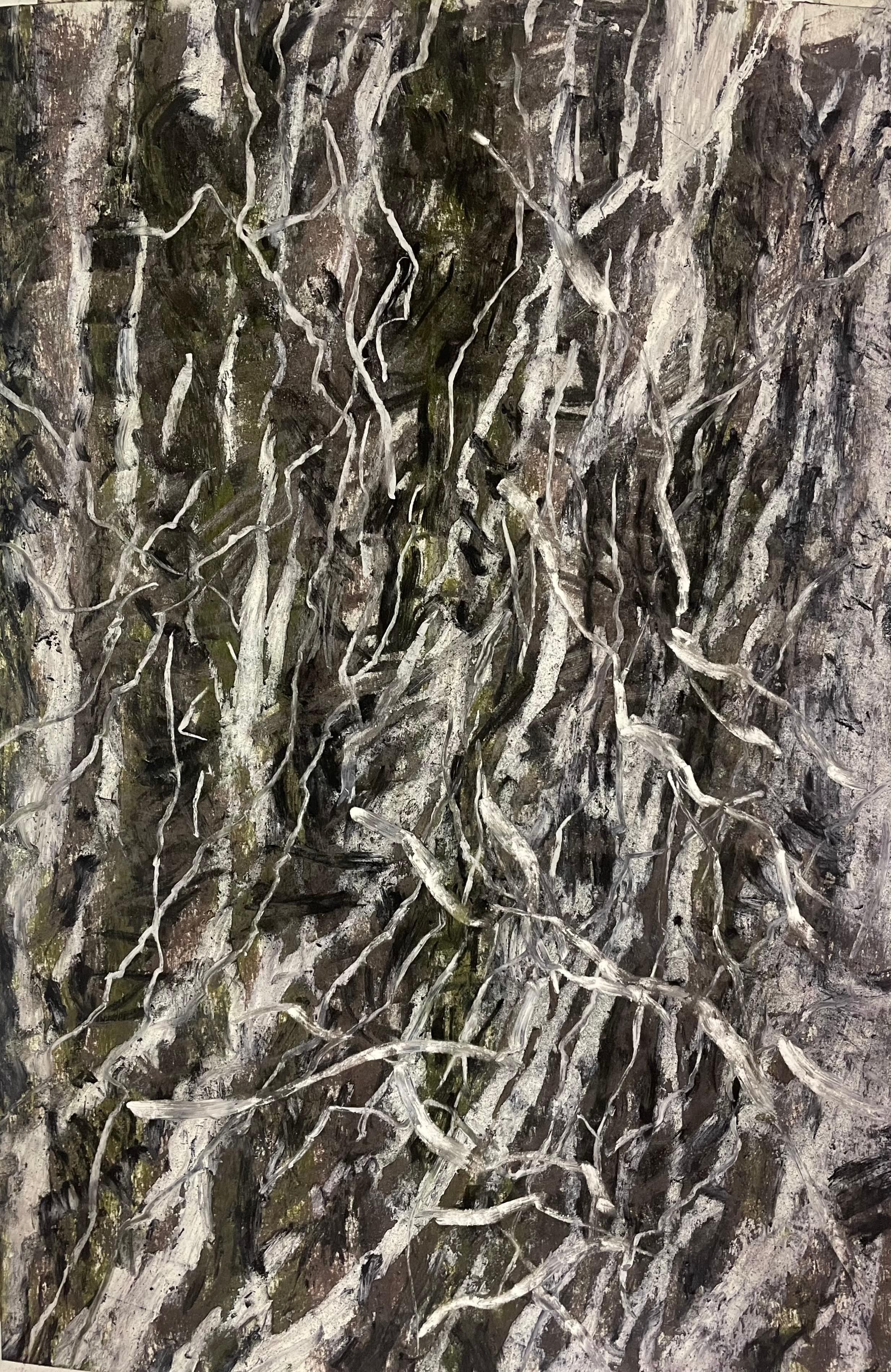 Richard Orient Abstract Drawing – Esche Zeichnung #4