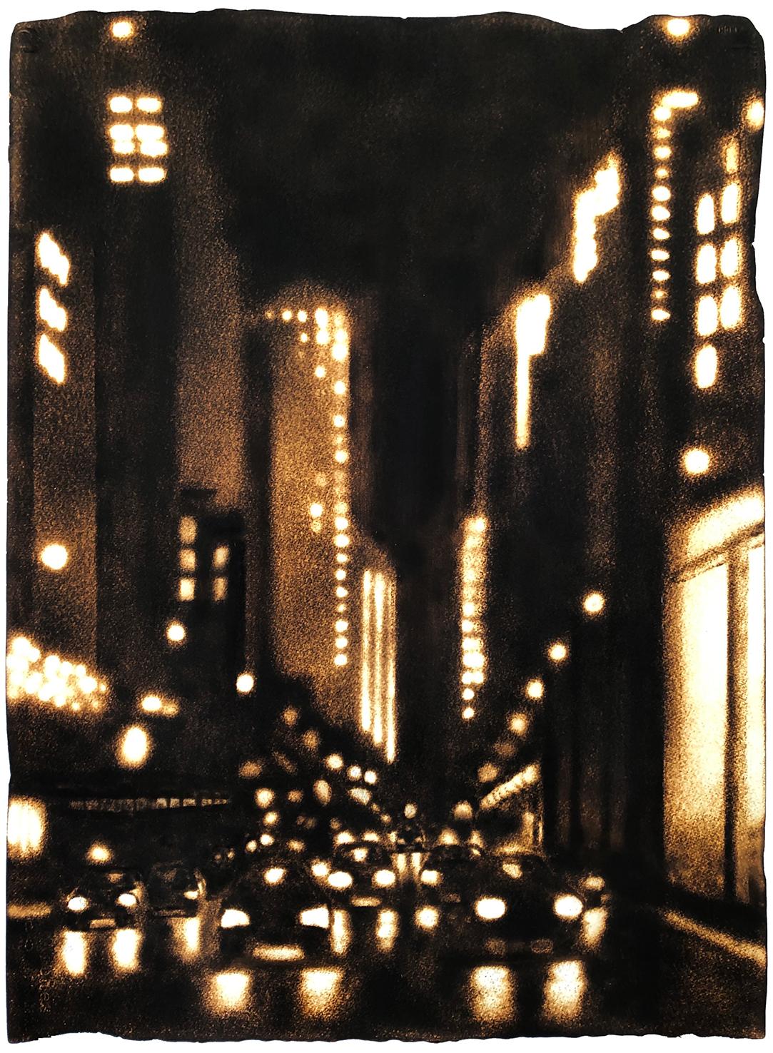 Paul Chojnowski Landscape Art - Straight into Night