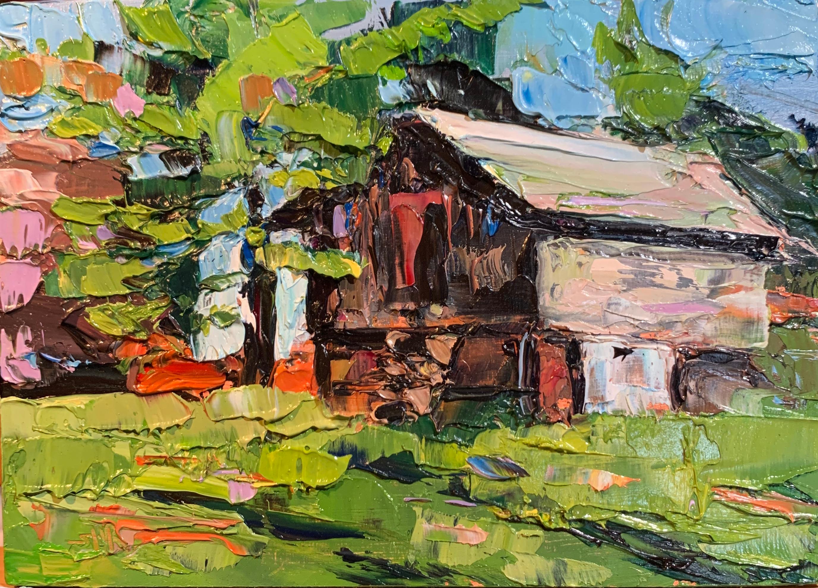Stephanie Reiter Still-Life Painting - The Barn Studio