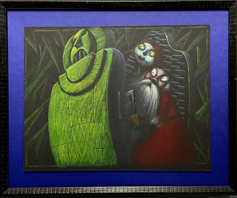 Tim Burton Lock, Shock and Barrel with Santa by Tim Burton For Sale