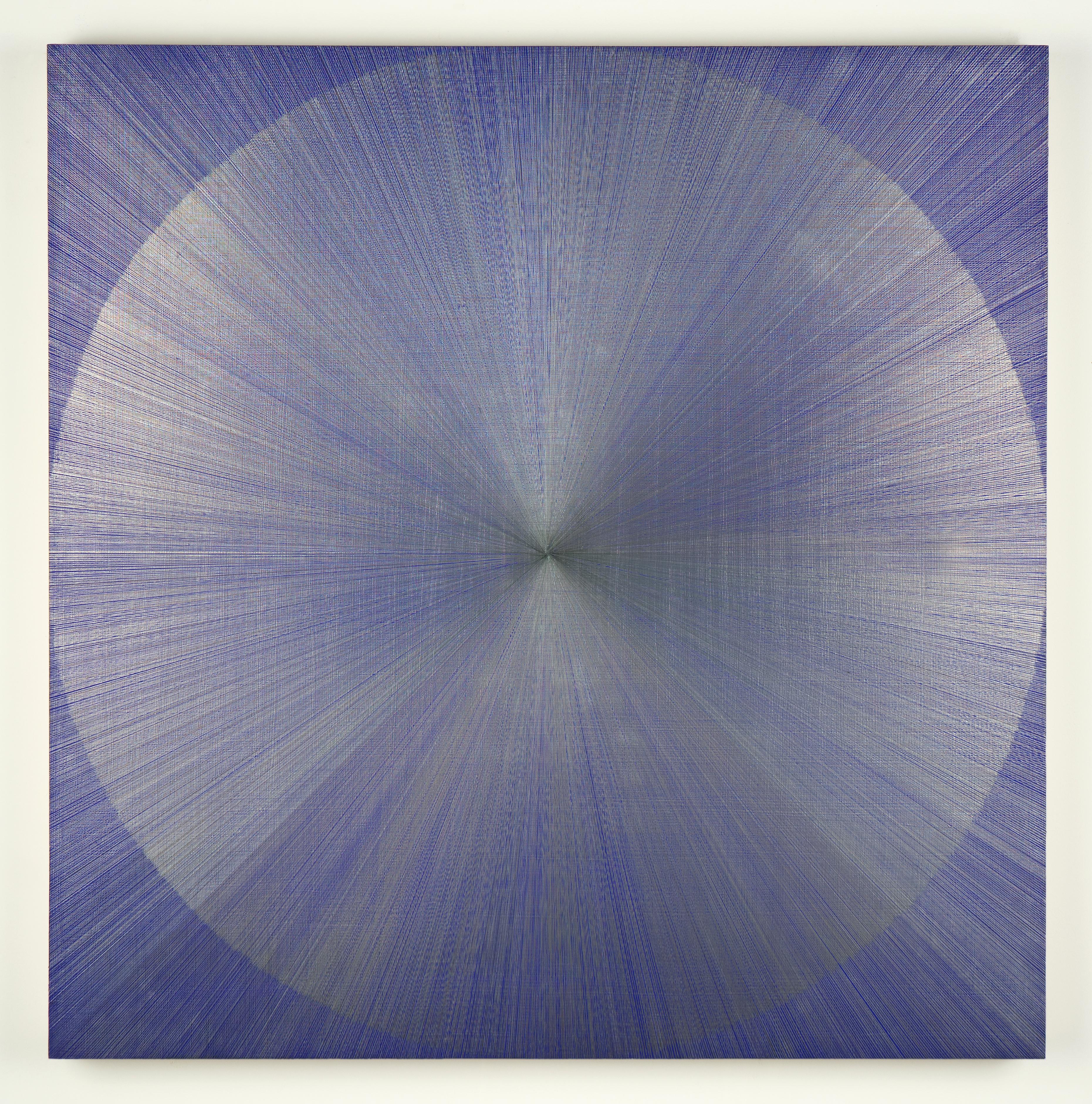Jonathan Higgins Abstract Drawing - Untitled III (blue)