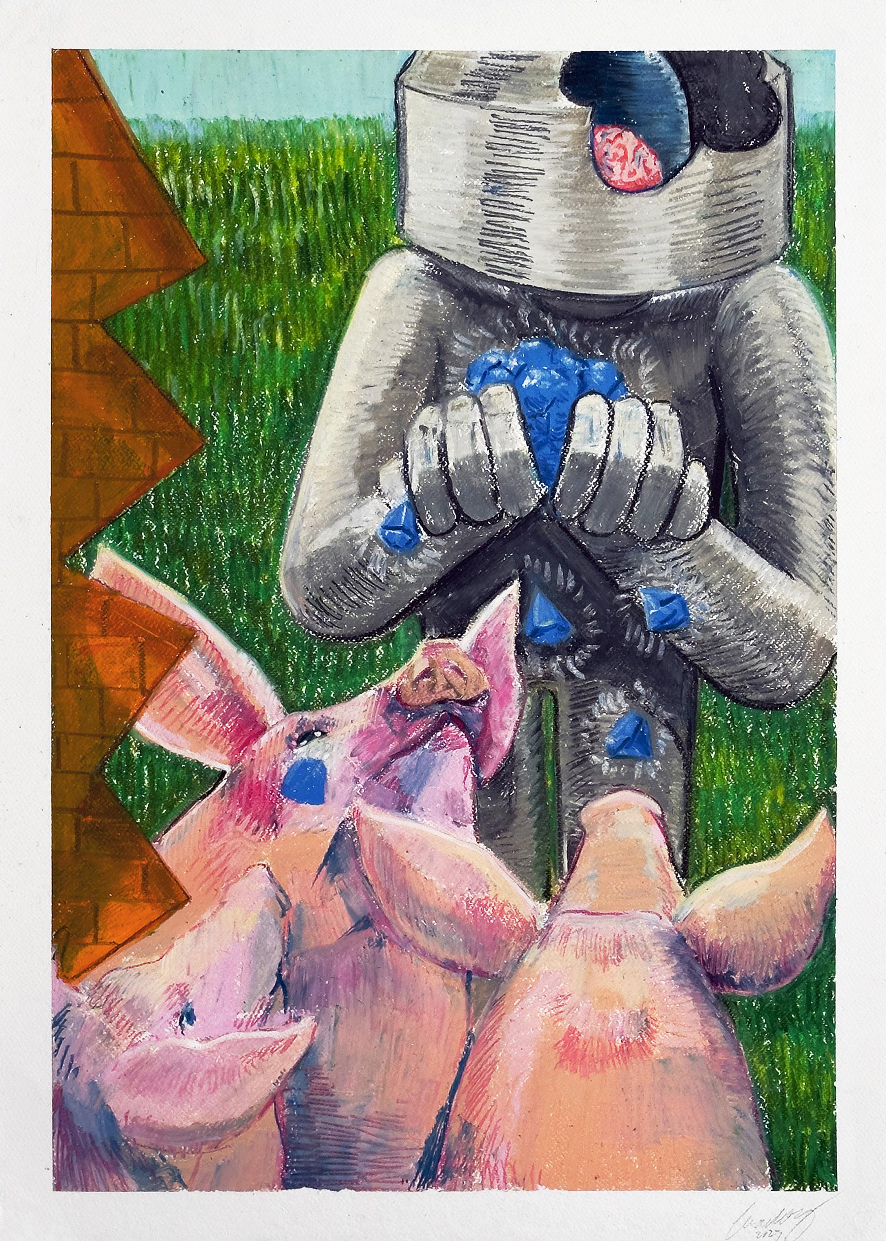 Pigs love diamonds - Art by João Cardoso