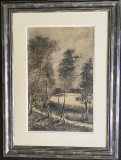 Dibujo "Sommertag am Schlachtensee" 1912 de Lesser Ury
