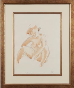 Sitzender weiblicher Akt von Georg Kolbe, 1920er Jahre