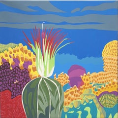 Óleo sobre lienzo "Estudios botánicos", 2020 de Simon Habicht