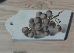 Josef Mangold Watercolor "Still Life with Grape and Pear", ca. 1925