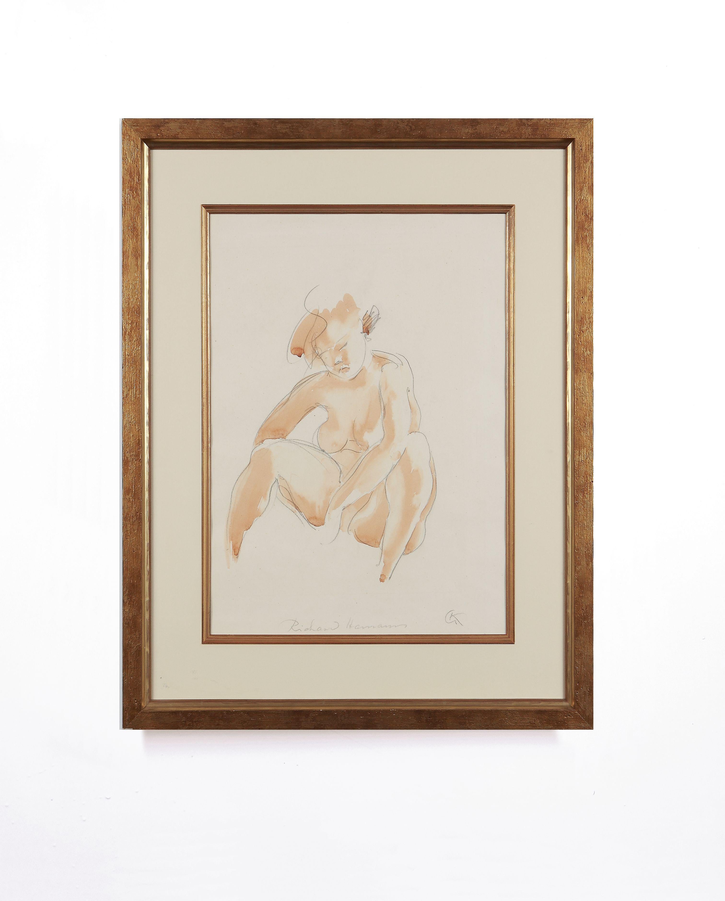  Seated Female Nude by Georg Kolbe, 1920's For Sale 2