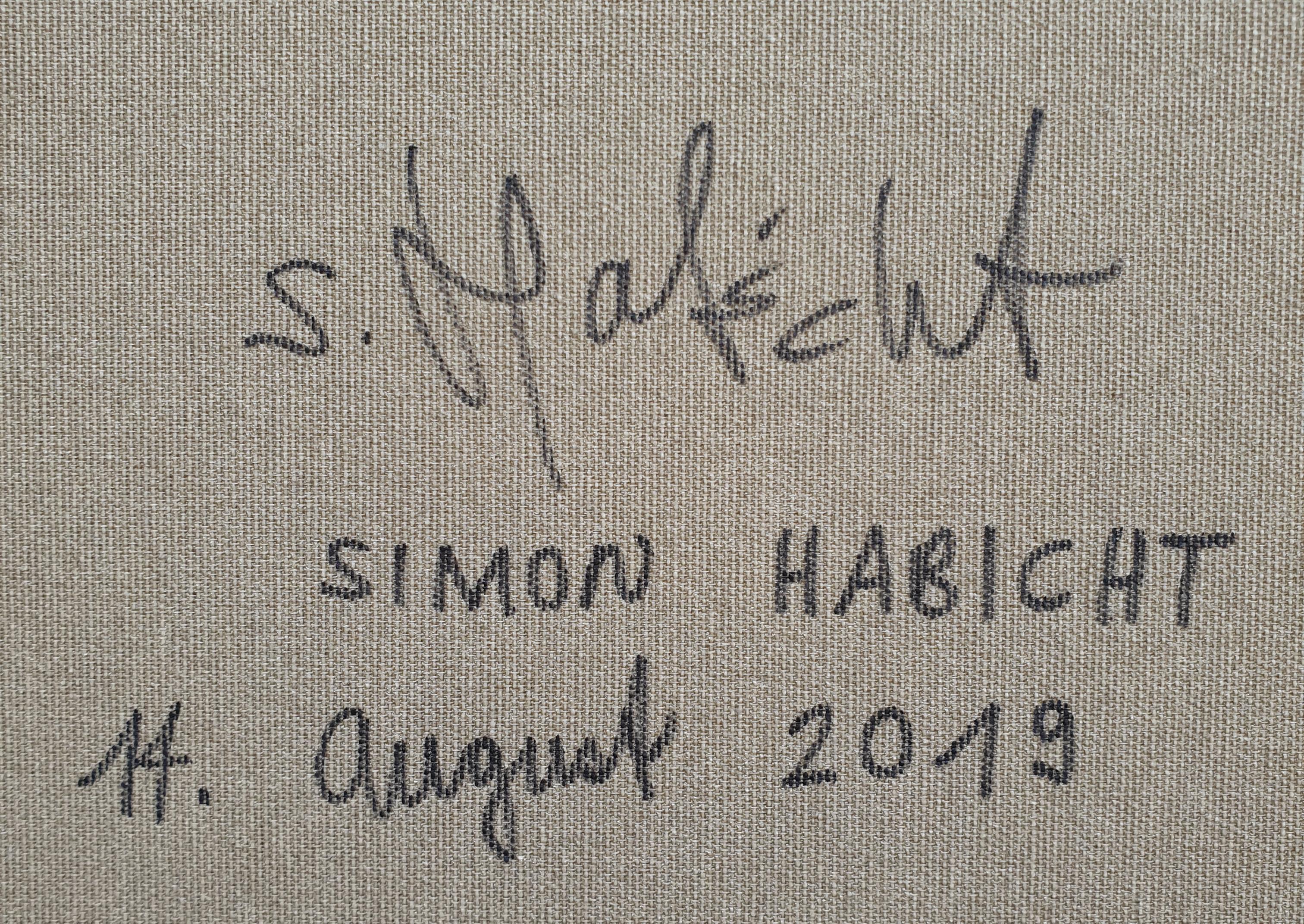 Simon Habicht Öl auf Leinwand „Pflanzgefäße im August“, 2019 im Angebot 4