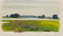 "Sheepshead, Brooklyn, Long Island" Oscar Bluemner, Modernist Watercolor