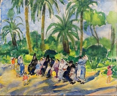 "Families near Seville, Spain" Martha Walter, Modernist Figures in Landscape