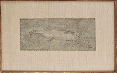 "Wildlife of Ireland" Morris Graves, Zeichnung eines Bibers 1959 Arbeit auf Papier