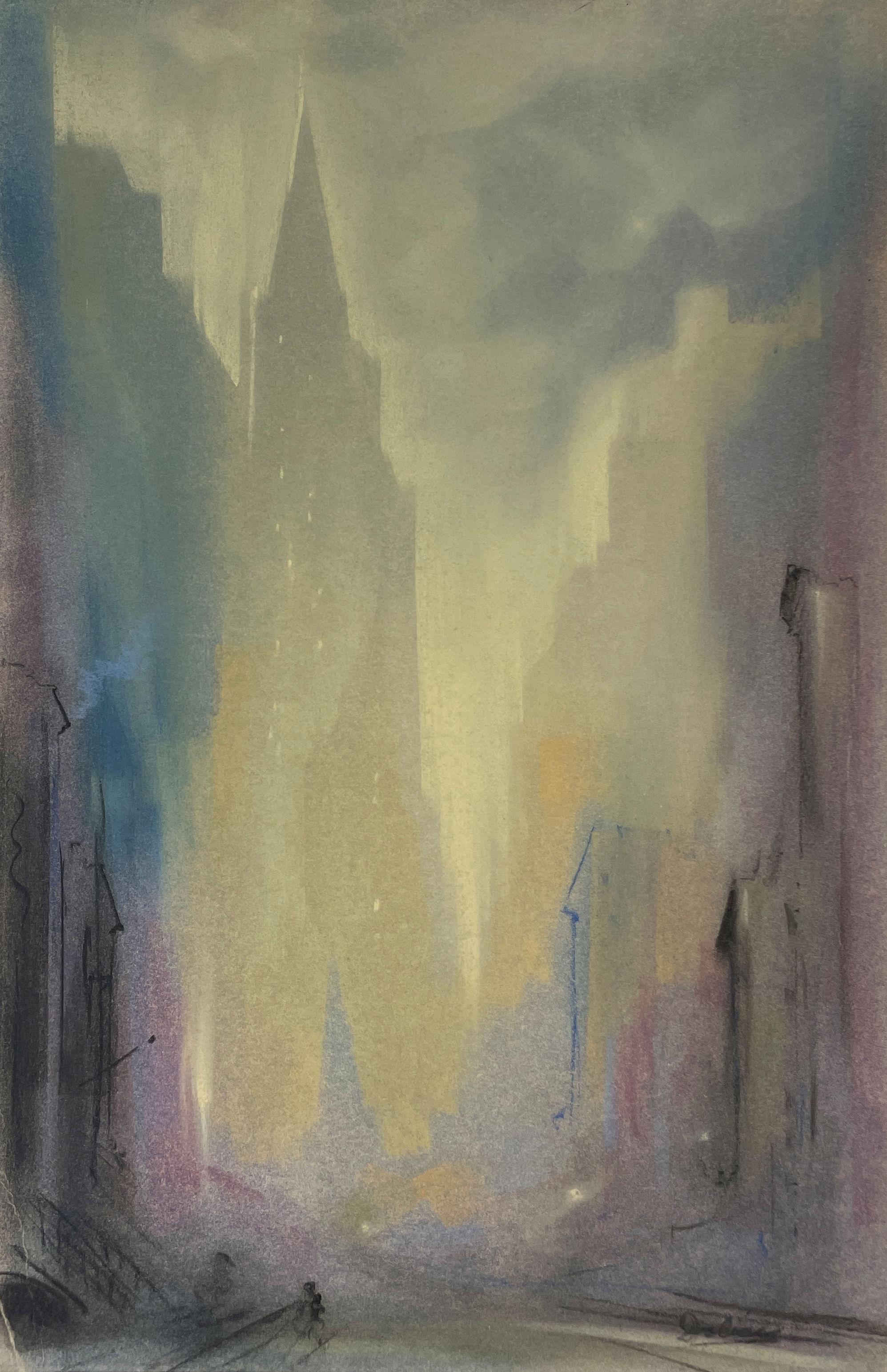 Leon Dolice
Empire State Buildings Gebäude
Signiert unten rechts
Aquarell auf Papier
19 x 12 Zoll


Die romantische Kulisse des Wiens der Jahrhundertwende prägte den jungen Mann, von dem man eines Tages sagen würde, er habe das Zeug, "einer der