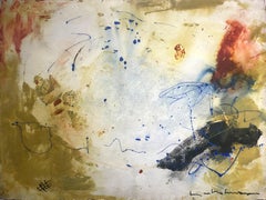 "Senza titolo" Hans Hofmann, circa 1943 Blu marino Verde oliva Prima opera astratta