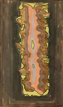 "Untitled" Betty Parsons, 1977 Ink and Watercolor Abstract Work on Paper