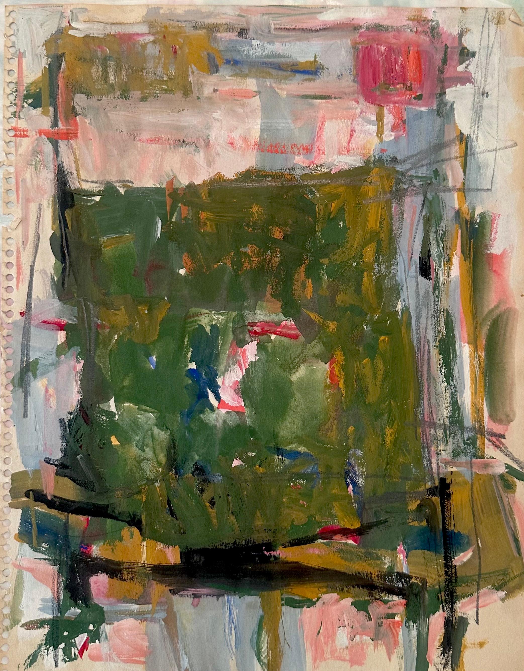 "Greene & Greene #14" Diana Kurz, opera espressionista astratta dai colori vibranti