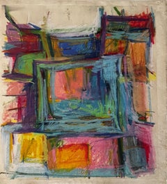 « Study for TH » Diana Kurz, œuvre expressionniste abstraite du milieu du siècle dernier