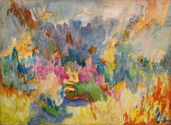 "Giugno" Diana Kurz, colorista astratta Composizione Espressionismo astratto New York