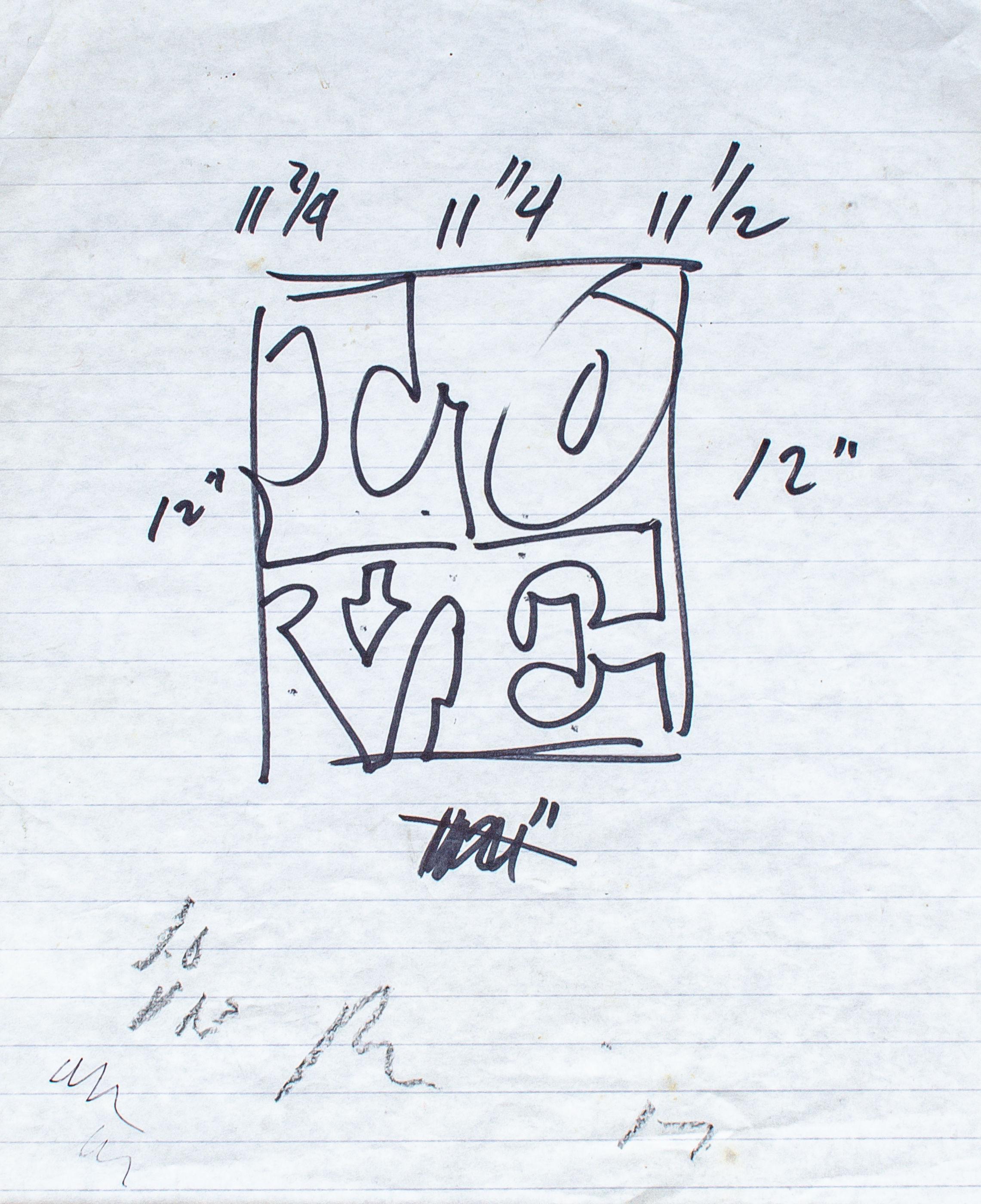 "Amor Apilado" Robert Indiana, Dibujo, Arte Pop, Dibujo Preparatorio