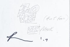 "Love Scrap Paper" Robert Indiana, Disegno preparatorio, Pop Art, Schizzo