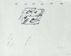 "Disegno a penna dell'amore" Robert Indiana, Pop Art, Lettere, Disegno preparatorio