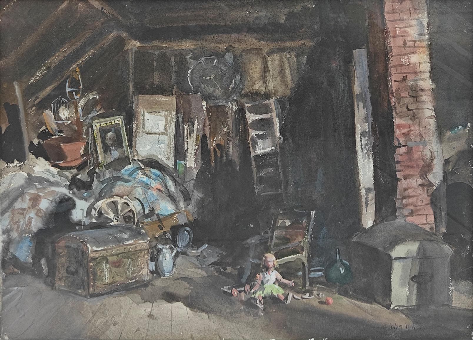 Child Interior Drawings and Watercolors