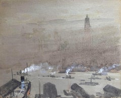 Landscape Drawings and Watercolors