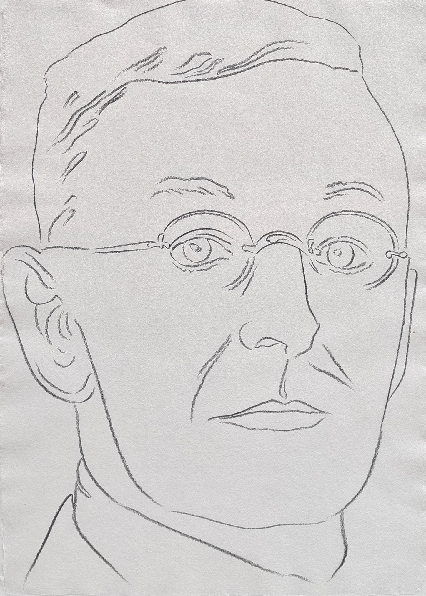 Large Portrait Drawings and Watercolors