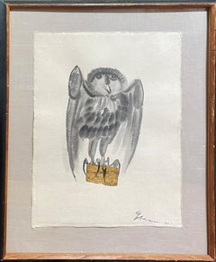 „Außergewöhnliches“, Morris Graves, amerikanische Moderne, Eule, Vogel, Geschenk, Gegenstand, Gegenstand