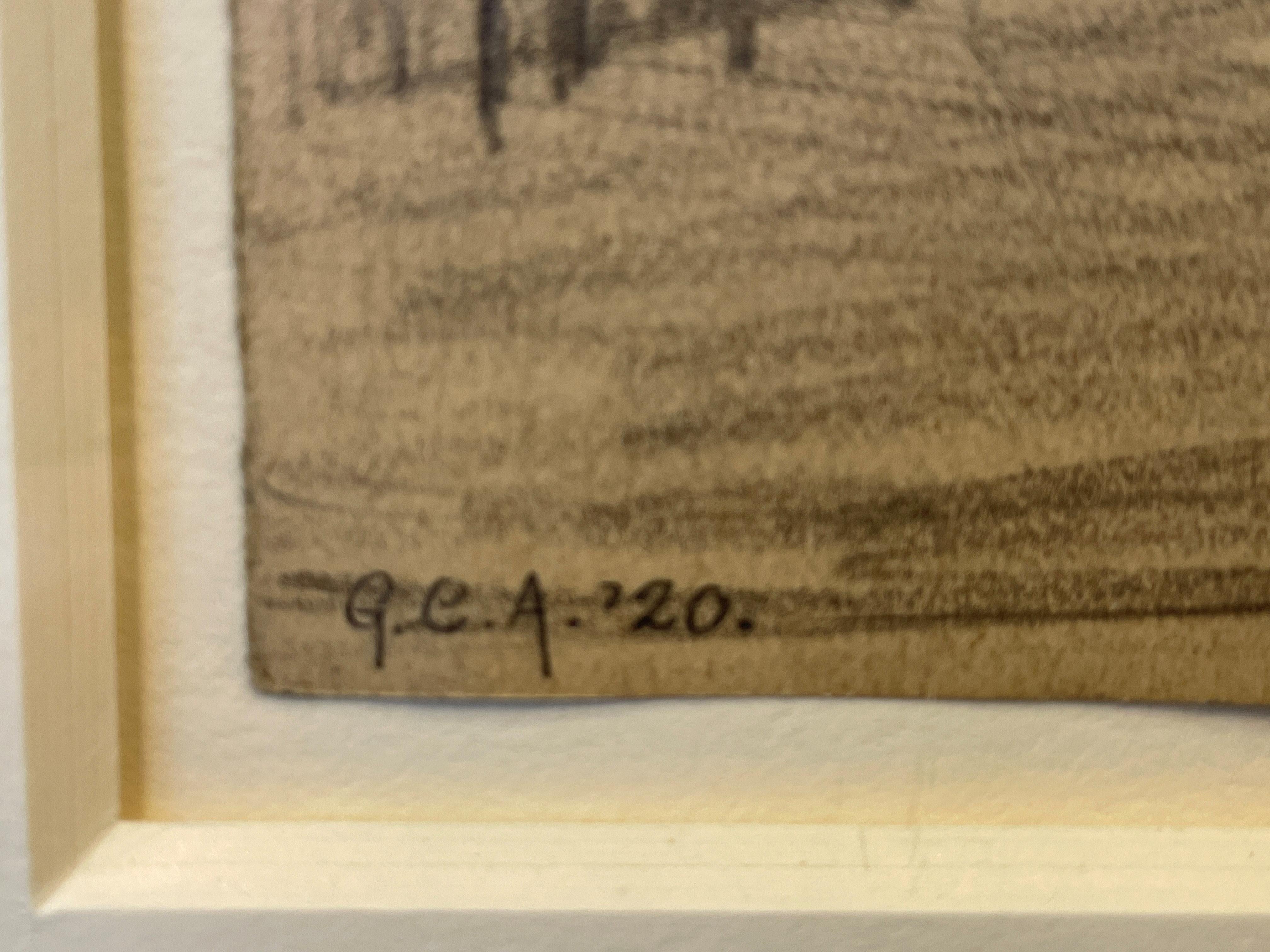 « 42nd Street from Bryant Park » (42nd Street de Bryant Park), George Ault, Cityscape, New York Precisionism 2